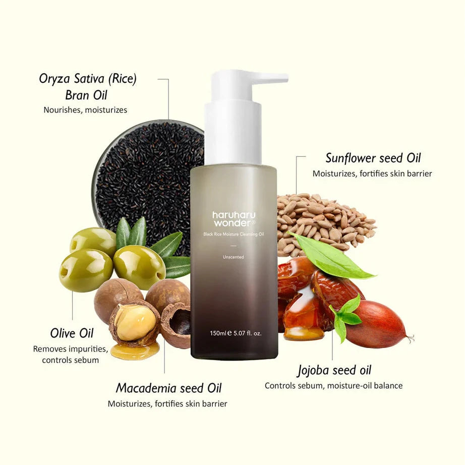 Haruharu Wonder Black Rice Moisture Deep Cleansing Oil