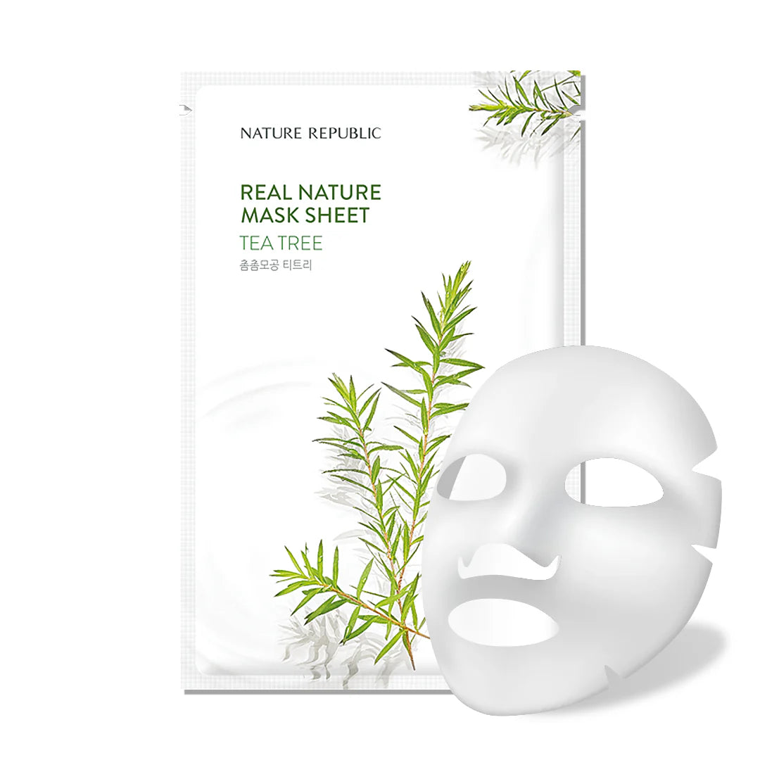 NATURE REPUBLIC REAL NATURE SHEET MASK TEA TREE
