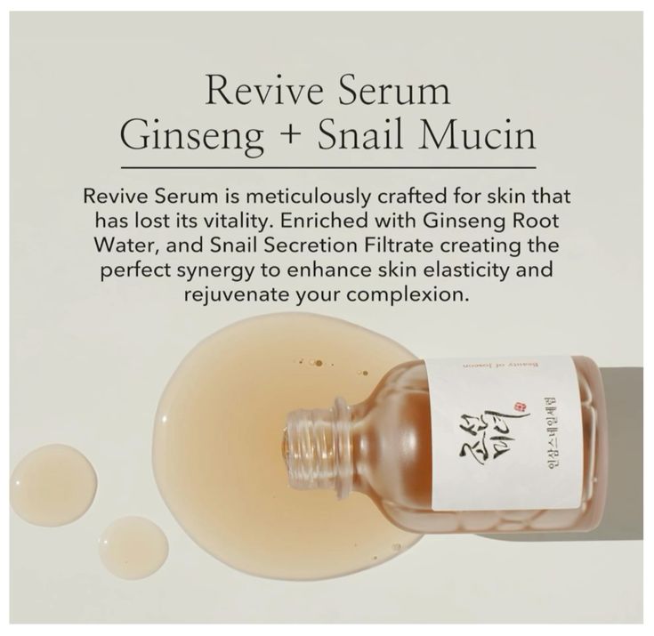 Beauty of Joseon Revive Serum : Ginseng+Snail Mucin 30ml