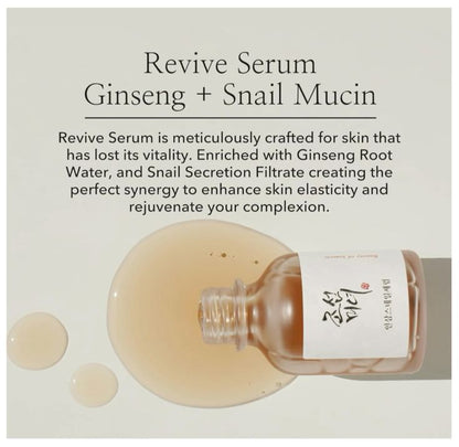 Beauty of Joseon Revive Serum : Ginseng+Snail Mucin 30ml