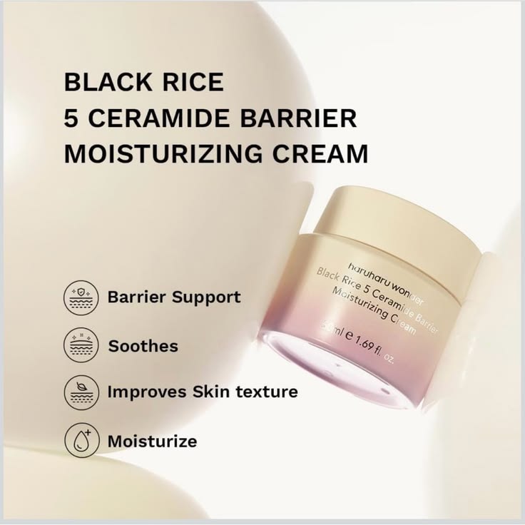 Haruharu Wonder Black Rice 5 Ceramide Barrier Moisturizing Cream 50ml