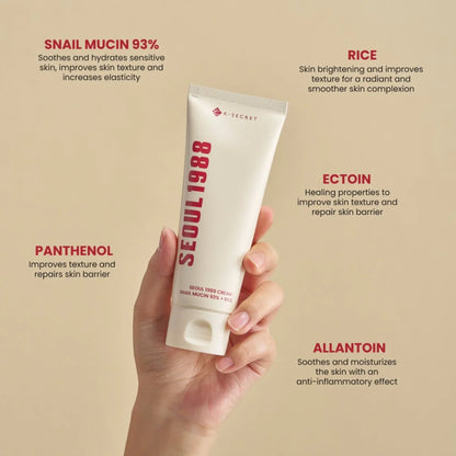 KSECRET  Cream : Snail Mucin 93% + Rice