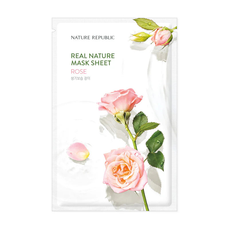 Nature Republic  Real Nature Mask Sheet Rose 23ml