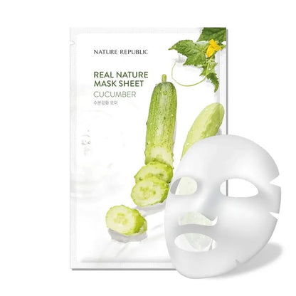 Nature Republic  REAL NATURE SHEET MASK CUCUMBER 23ml